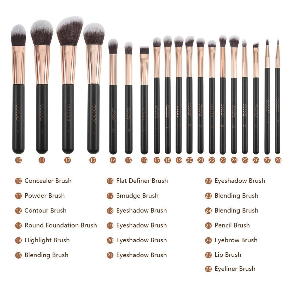 Rose Gold - 28 Piece Makeup Brush Set