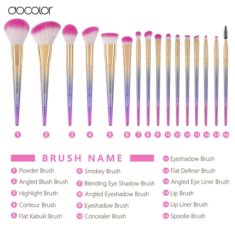 16 Piece Fantasy Makeup Brush Set